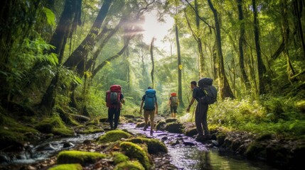 Exploration and adventure, Convey a sense of exploration and adventure by featuring intrepid explorers venturing into the unknown