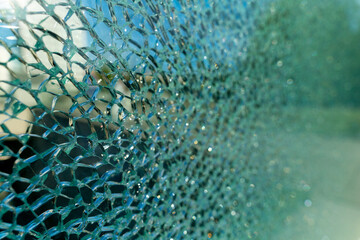 Broken tempered glass