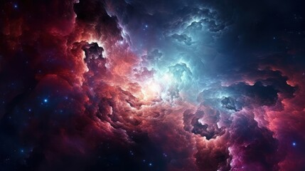 Fototapeta na wymiar Depict celestial phenomena such as mesmerizing nebulas, swirling galaxies, and cascading stardust that create a sense of awe and wonder