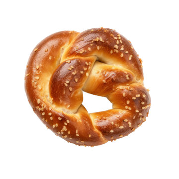Pretzel isolated on white background