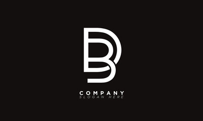 BD Alphabet letters Initials Monogram logo DB, B and D - obrazy, fototapety, plakaty