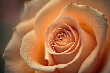detailed close-up view of a vibrant pink rose flower Generative AI