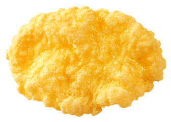 Corn Flake isolated on white background, full depth of field