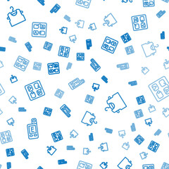 Set line Light meter, Sleeveless T-shirt and Storyboard on seamless pattern. Vector