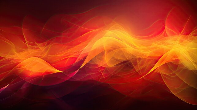 Modern abstract background with the motif of waves in shades of red. Generative ai