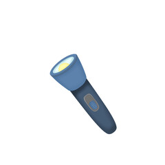 Flashlight illustration with white background 