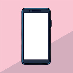 Smartphone business work social media vector background colorful