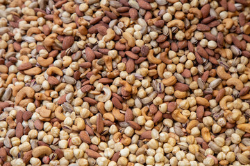 Mixed nuts pattern and wallpaper