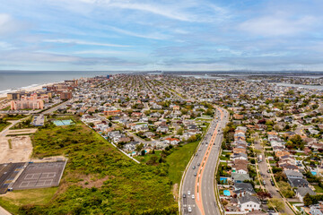Lido Beach and Long Beach Drone View