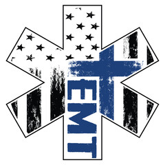 American Flag and paramedic_logo_vector_file.eps