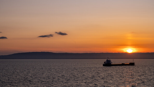 Sunset from the seaside on