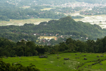 Fototapeta na wymiar Ruralscape of North Toraja Regency
