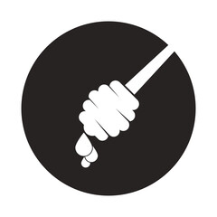 Fototapeta premium Honey dipper logo