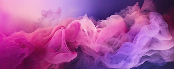 Fototapeta premium Ink water or haze texture of pink magenta shiny glitter steam cloud blend on abstract color mist art background. AI generative