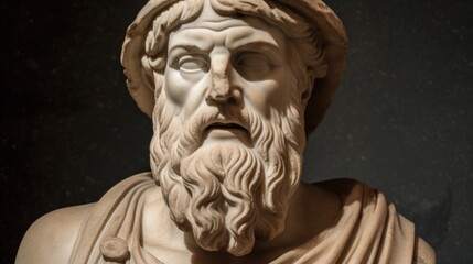 Ancient Greece Plato. AI generated