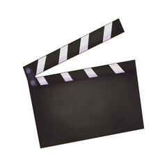 Movie Time Movie Clapper Board and film Icon 