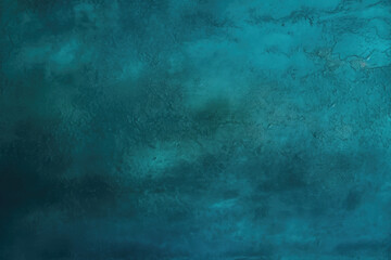 Dark blue green wall texture. Gradient. Deep teal color. Toned old rough concrete surface. Close-up. Abstract. Grunge background with space for design. Web banner.AI