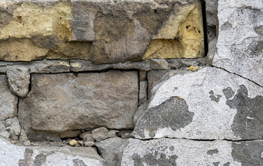 Texture of an old brick wall