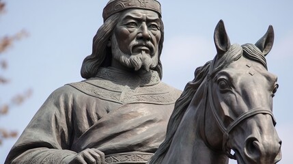 Leader of the Mongol Empire. AI generated