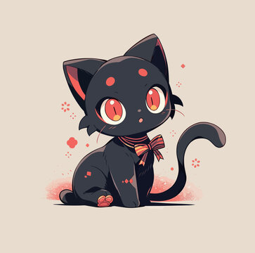 Cute Kitty Kawaii Vector Collection #2