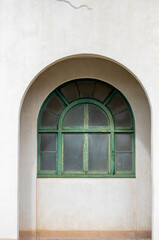 Fototapeta na wymiar Moorish Causeway with an Arched Window.