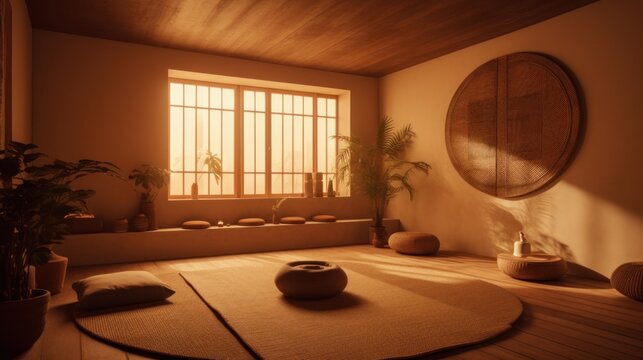 Meditation Room. AI Generated