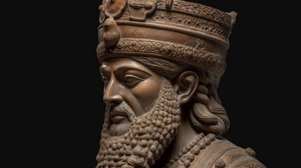 Fototapeta na wymiar Persian emperor of the Achaemenid Dynasty. AI generated