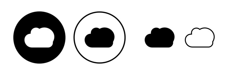 Cloud icon vector. cloud data. cloud services