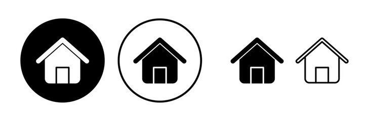 Fototapeta premium Home icon vector. House vector icon