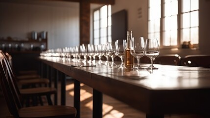 Wine tasting room A room or space designated. AI generated