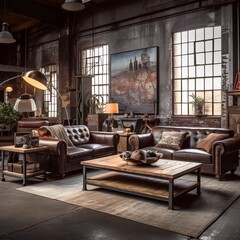 Industrial Rustic Haven: Embracing the Charm of Raw Elegance