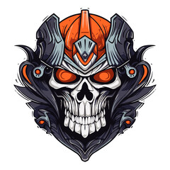 Dark and mysterious skull symbol warrior tshirt