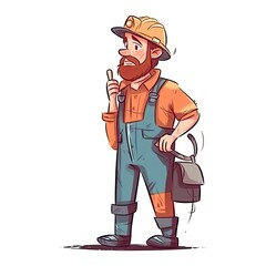 hendyman vector ai generated