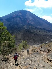 Fototapeta na wymiar Pacaya volcano hiking tour in Guatemala