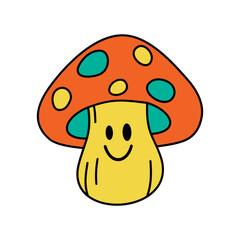 Psychedelic Sticker Illustration