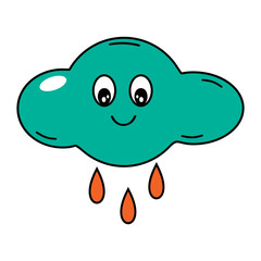 Psychedelic Sticker Illustration