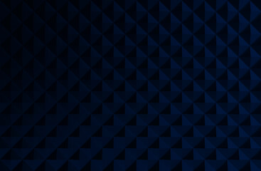 Fototapeta premium Navy blue 3D background with simple inorganic geometric pattern