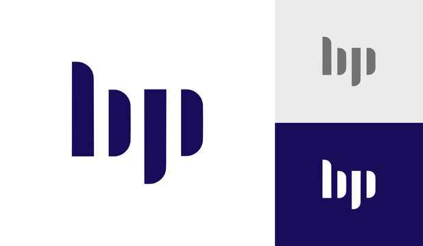 Letter BP initial monogram logo design
