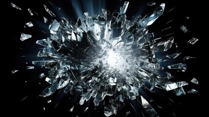 Broken glass background