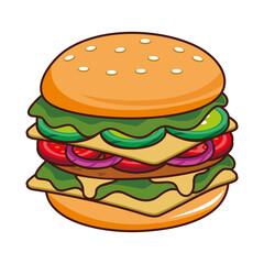 Burger Vector Illustration
