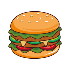 Burger Vector Illustration
