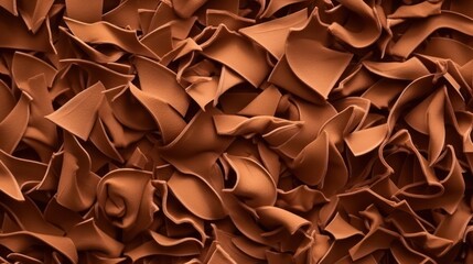shavings of dark chocolate, background. Generative AI