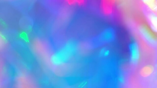 A holographic rainbow iridescent pastel purple pink teal blue colors abstract background