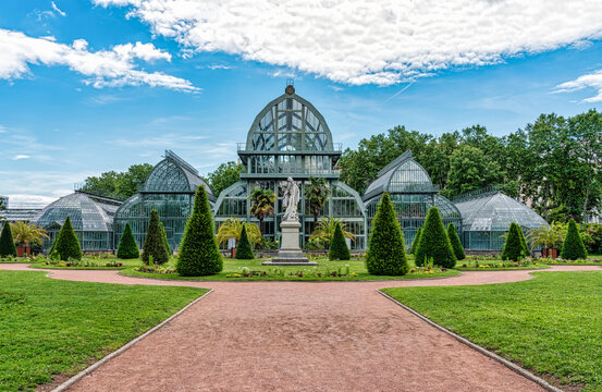 Green house at Parc de la Tete d'Or, Lyon France