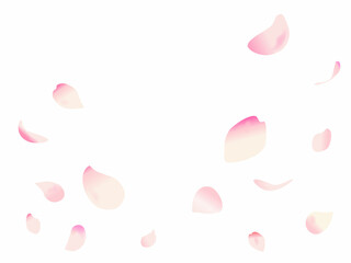 桜の花びら舞う背景