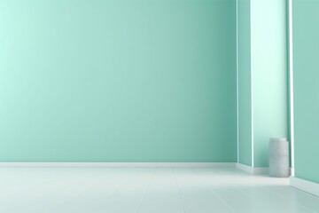 modern presentation minimal interior room floor mockup wall background indoor light architecture. Generative AI.