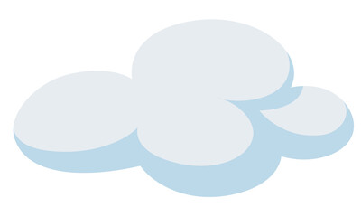 Cloud picture in a png file for graphic resources.
