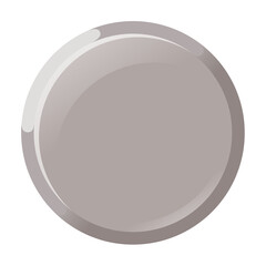 Stone or metal button for the graphic resource for games, websites, applications, or others.