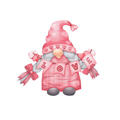 cute christmas holiday gnomes Stock Illustration