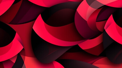 Fototapeta premium Generative AI, Red and Black Sporty Abstract Pattern